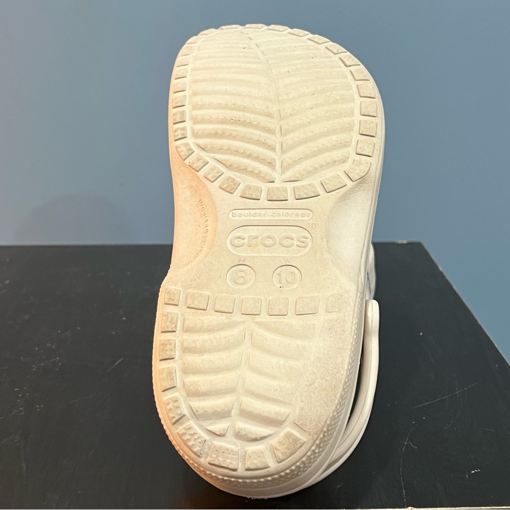 Crocs Classic Comfort Clogs Tan Beige Slip On Adult Unisex Sizes Male 8 Women 10 - Picture 6 of 6